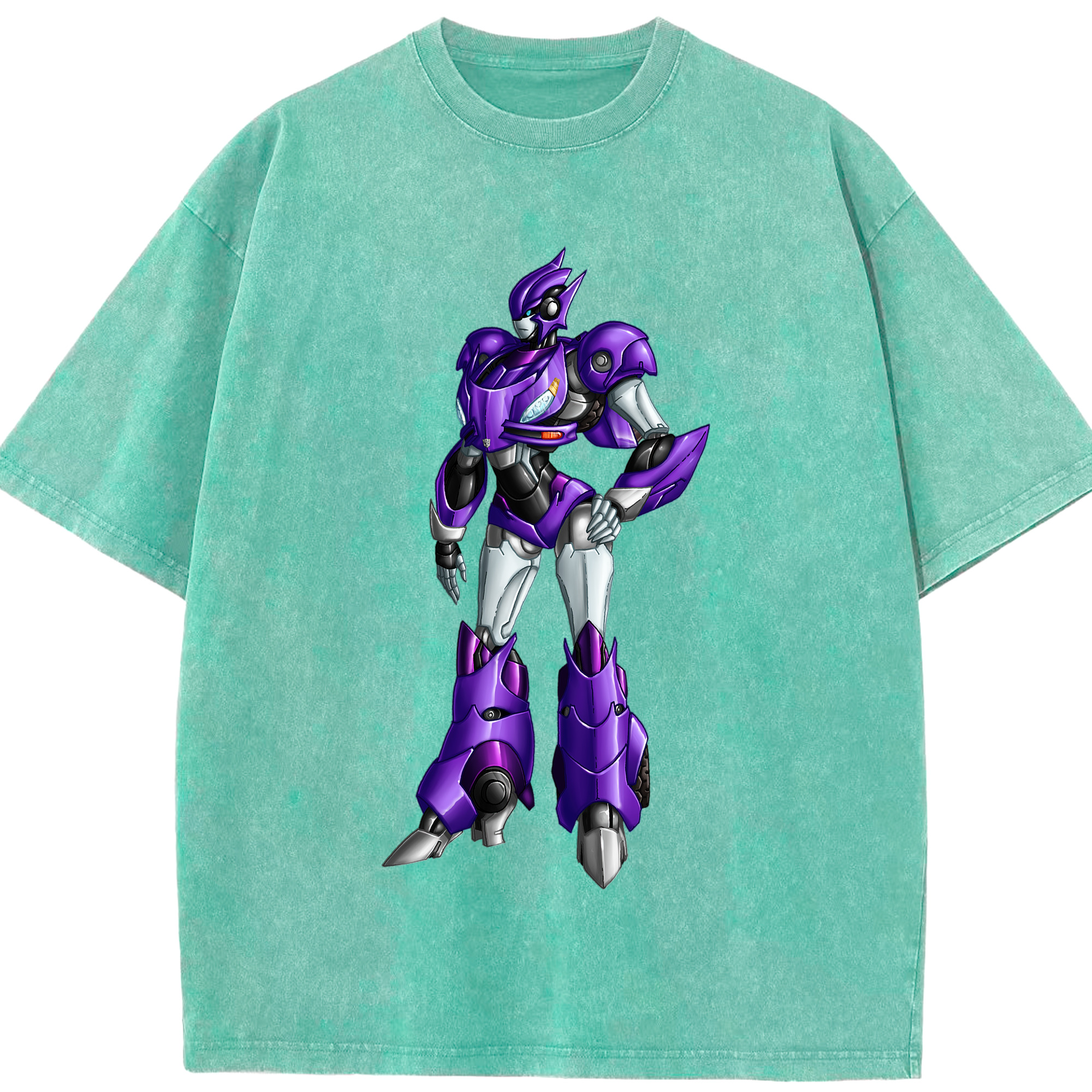 （画像用）  綿100% ヴィンテージ風 半袖Tシャツ（フロントプリント）
